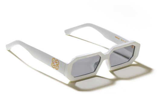 NOVA White Gradient Sunglasses