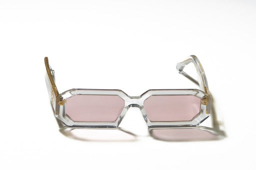 NOVA Pink Transparent Sunglasses